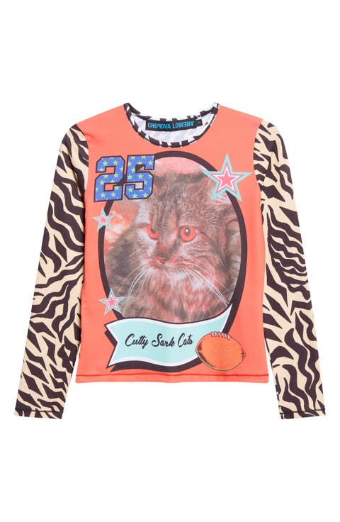 Cutty Sark Cats Fitted Jersey Graphic T-Shirt