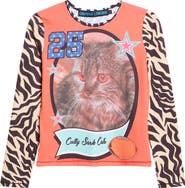 Chopova Lowena Cutty Sark Cats Fitted Jersey Graphic T-Shirt