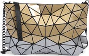 PATRIZIA LUCA Two Tone Faux Leather Clutch