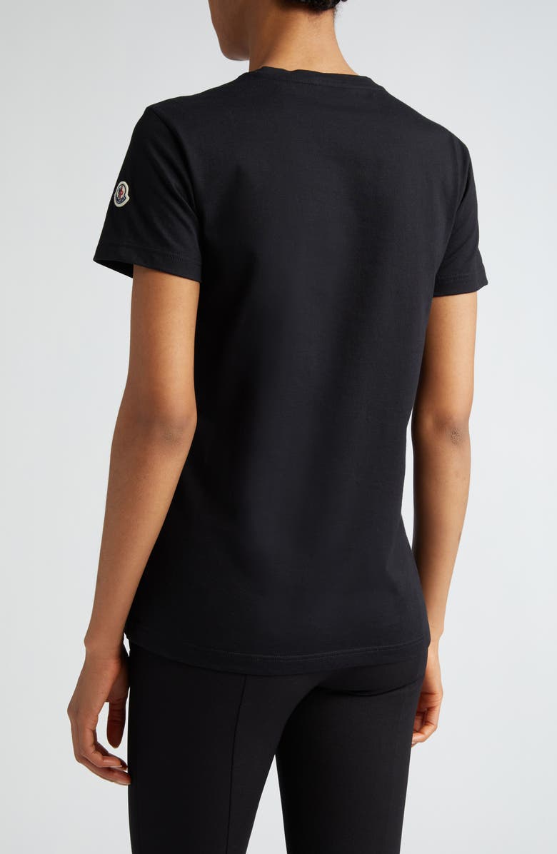 Moncler Logo Patch Cotton Jersey T-Shirt, Alternate, color, 