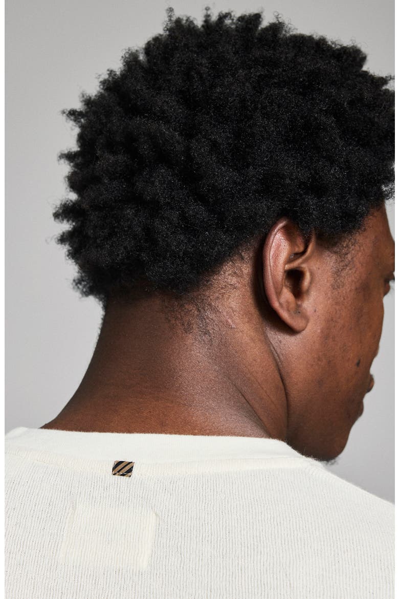 Rib Crinkle Cotton Sweatshirt, Alternate, color, WHITE