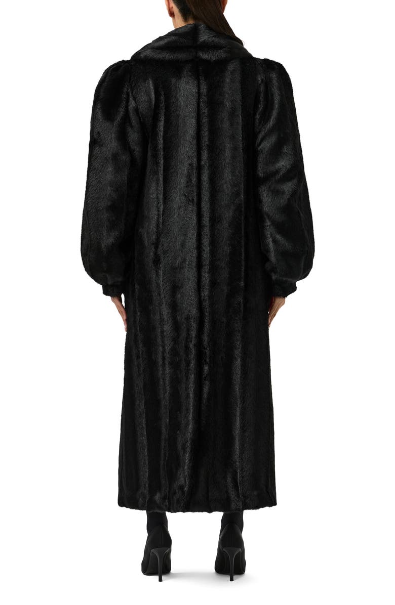 Naked Wardrobe Longline Faux Fur Coat, Alternate, color, 