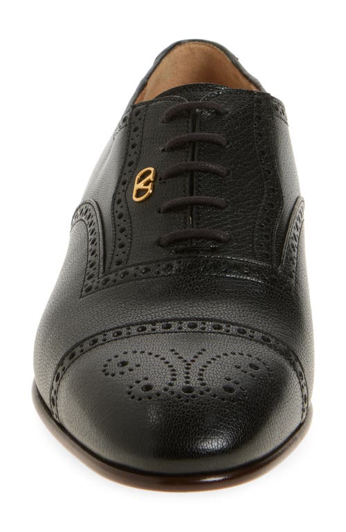 Valentino Garavani Wingtip Oxford In Nero