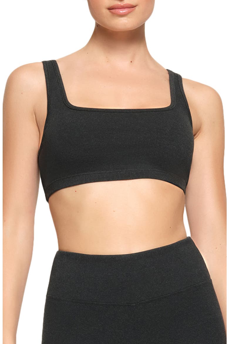 Outdoor Scoop Bralette, Main, color, WASHED ONYX