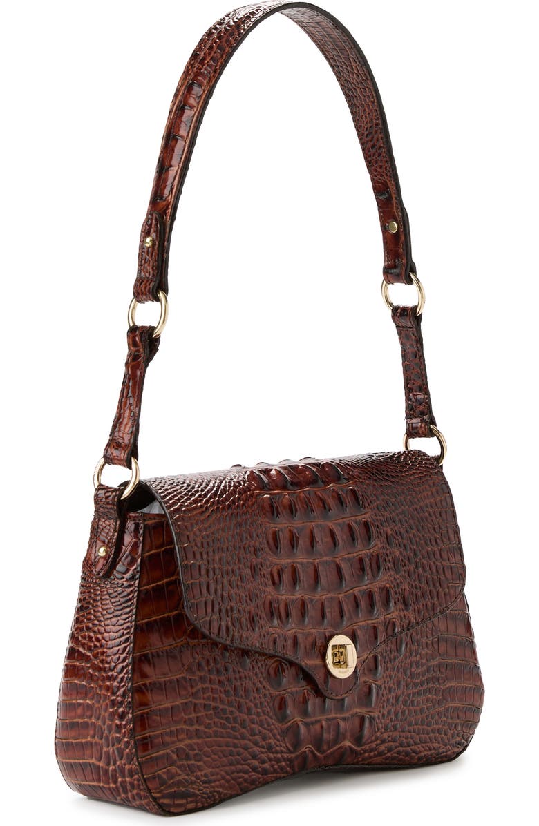 Brahmin Nerida Croc Embossed Leather Shoulder Bag, Alternate, color,