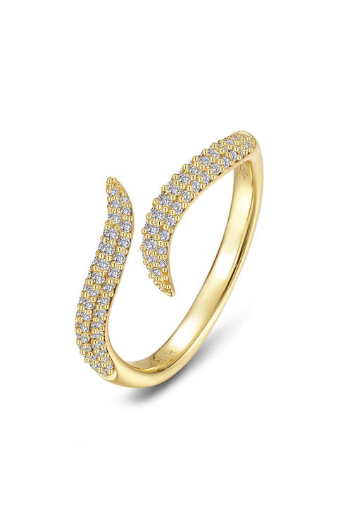 Pavé Simulated Diamond Bypass Ring