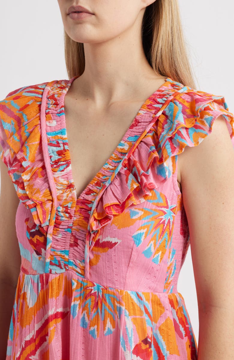 Hatley Blooming Palms Zoe Cotton Blend Dress, Alternate, color,