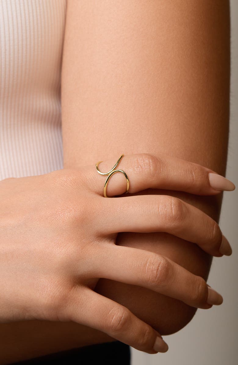 Bony Levy 14K Gold Crossover Ring, Alternate, color, 14K Yellow Gold