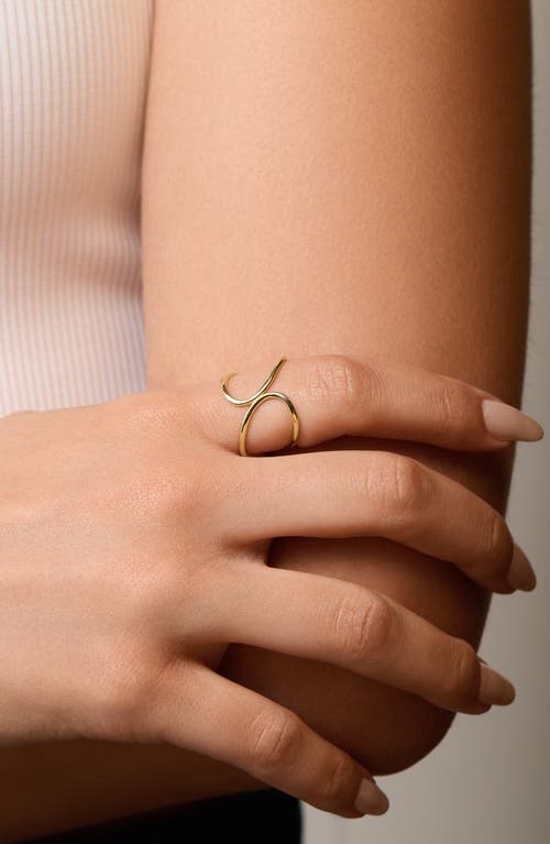 Bony Levy 14k Gold Crossover Ring In Gold