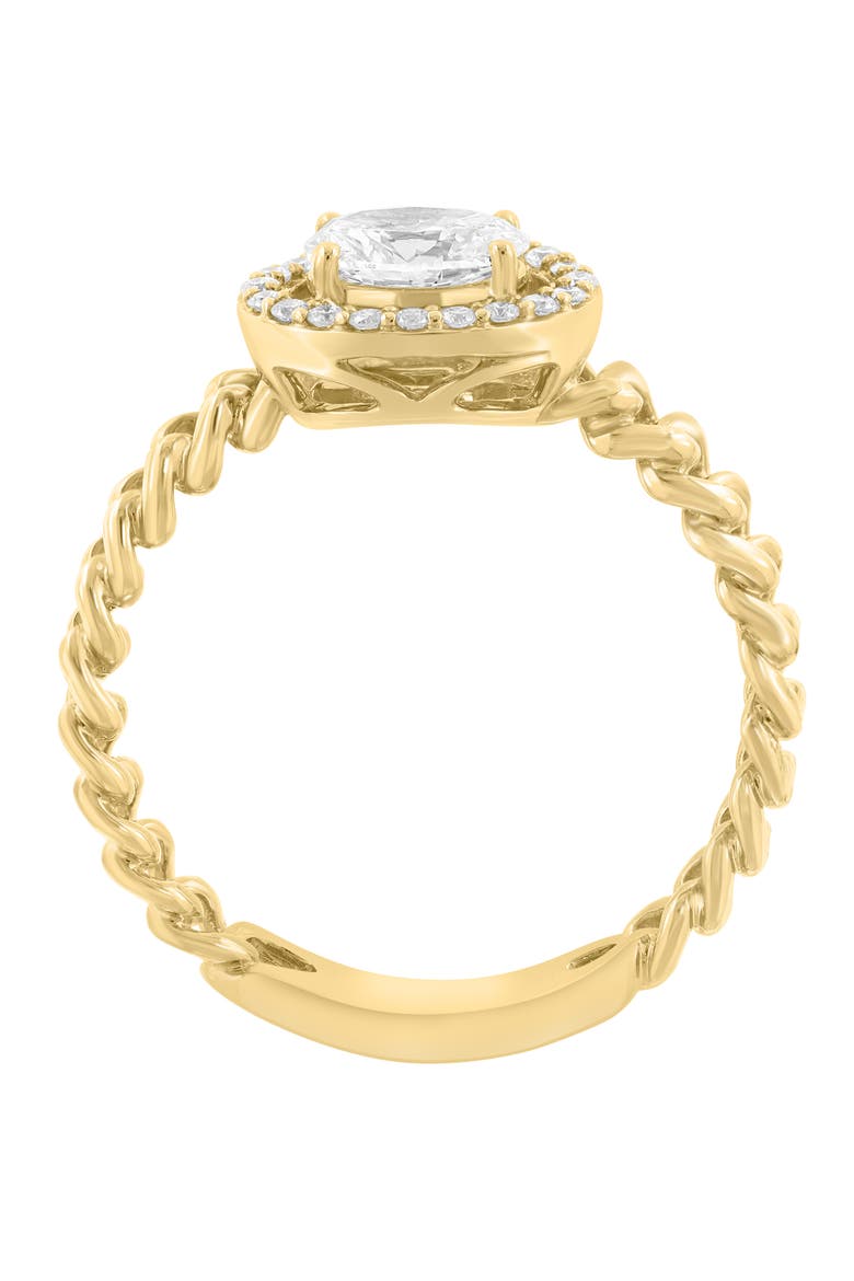 Lab-Grown Diamond Braided Ring, Alternate, color, GOLD