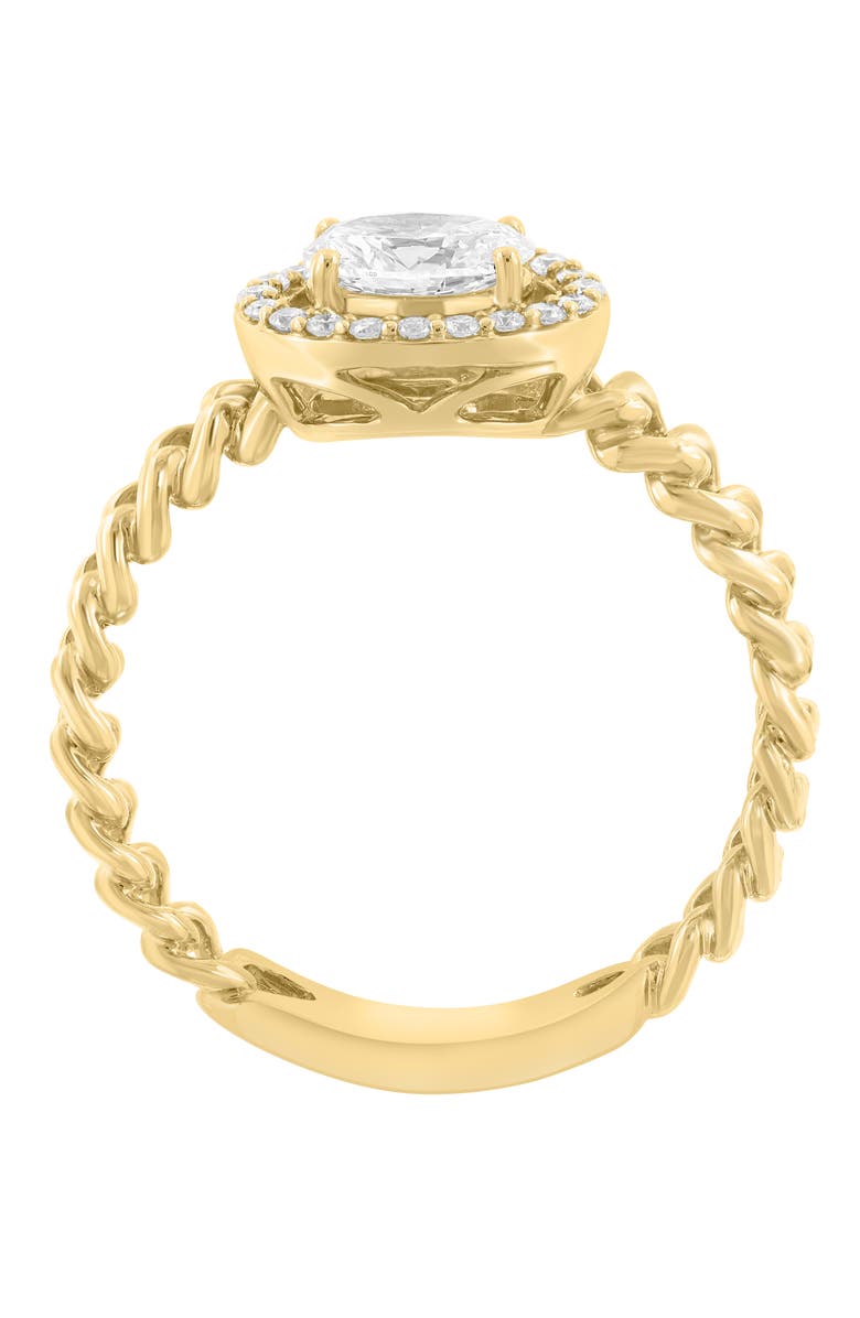 EFFY Lab-Grown Diamond Braided Ring, Alternate, color, Gold