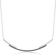 Crislu Cubic Zirconia Regal Long Bar Necklace