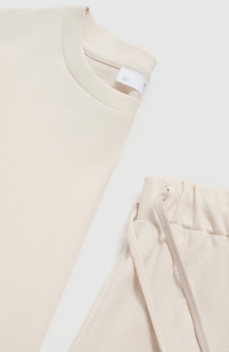 MANGO Short Cotton Pajamas, Alternate, color,