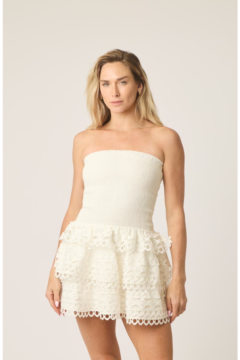 Jessa Trim Dress, Alternate, color, White