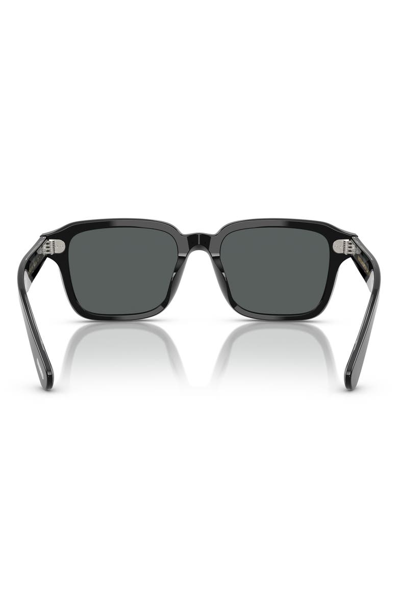 Oliver Peoples 51mm Pillow Sunglasses, Alternate, color, Black