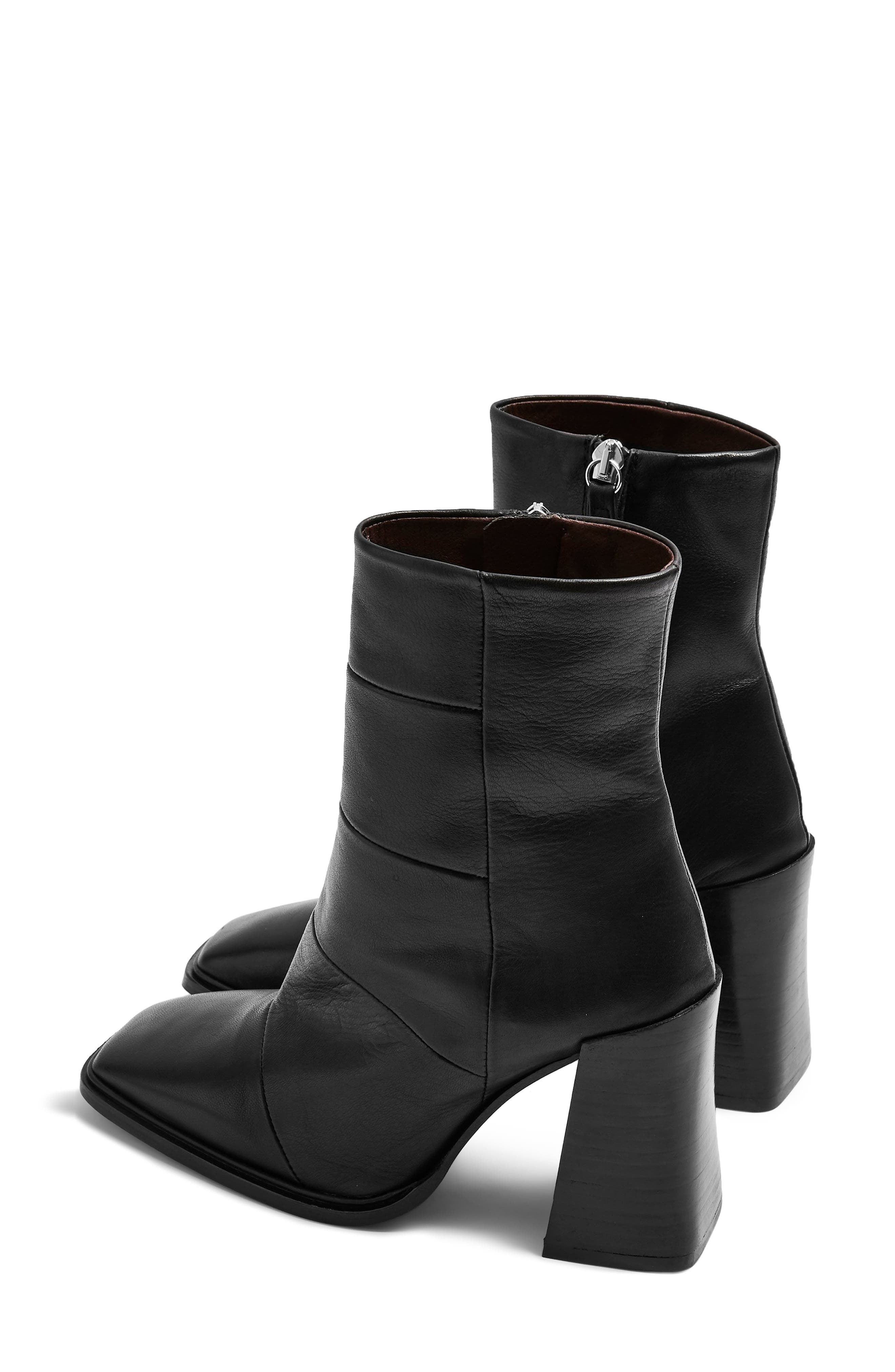 Topshop Hartley Square Toe Boot, Alternate, color, 