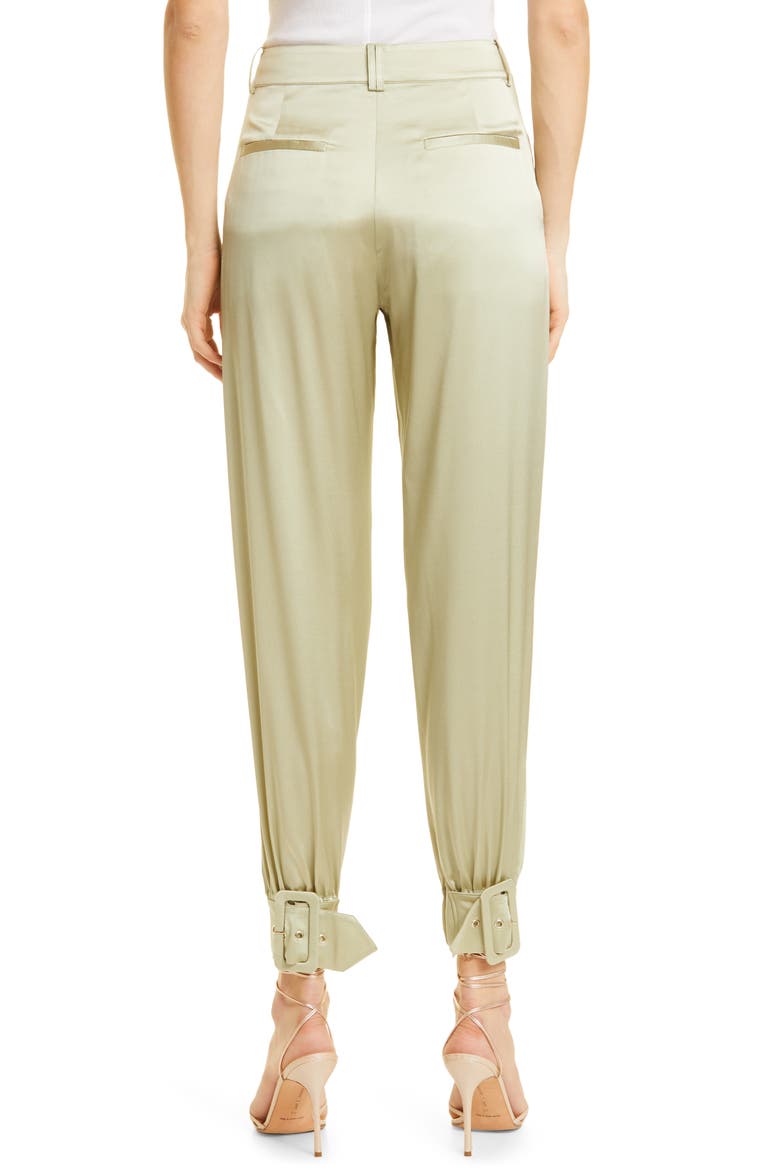 Rocky Stretch Silk Pants, Alternate, color, SAGE
