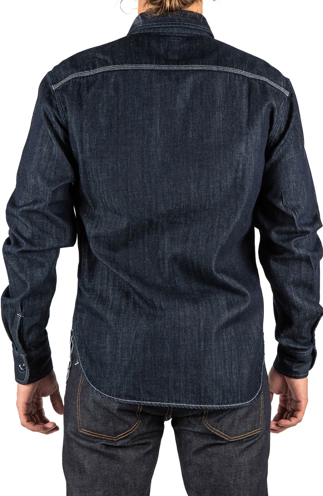 The Brace Denim Button-Up Shirt - image 2