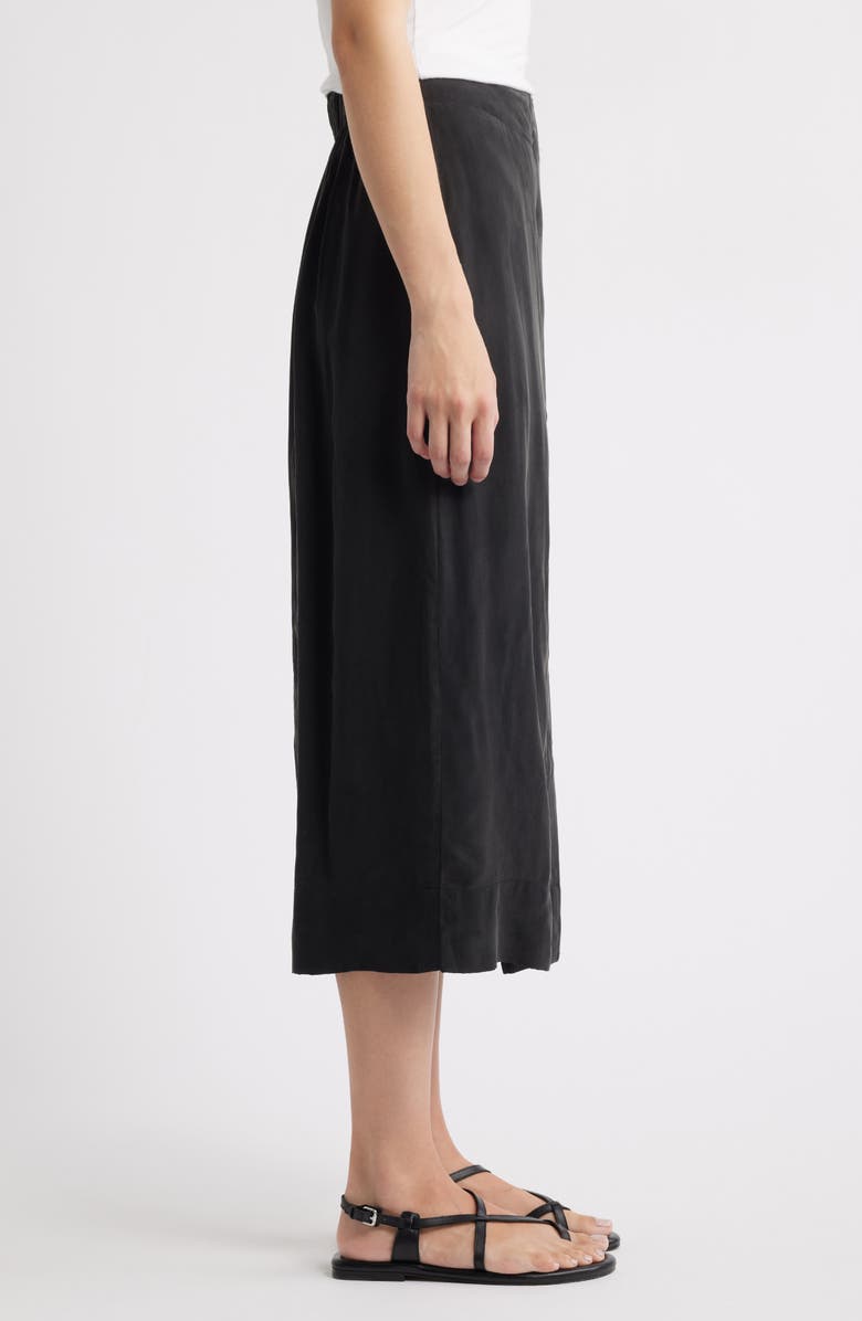 Alex Mill Oliva A-Line Midi Skirt, Alternate, color, Rich Black