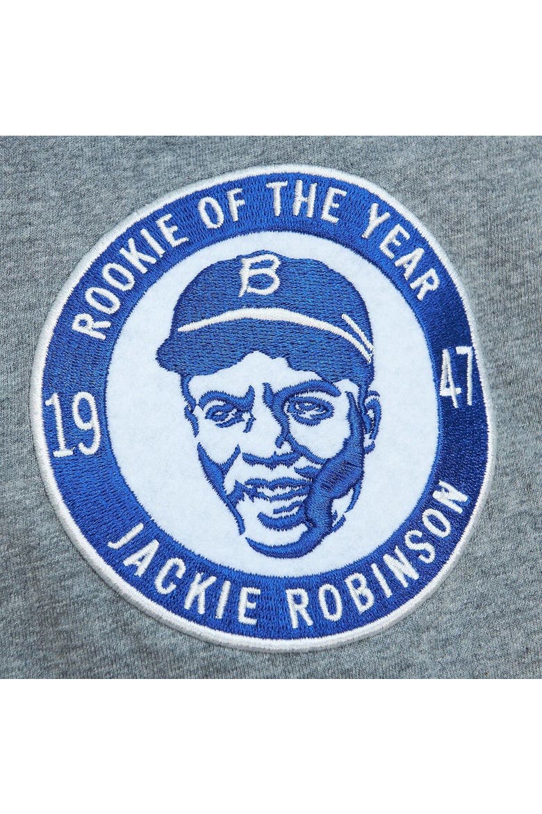 Men's Mitchell & Ness Jackie Robinson Gray Brooklyn Dodgers Cooperstown Collection Legends T-Shirt, Alternate, color, Gray