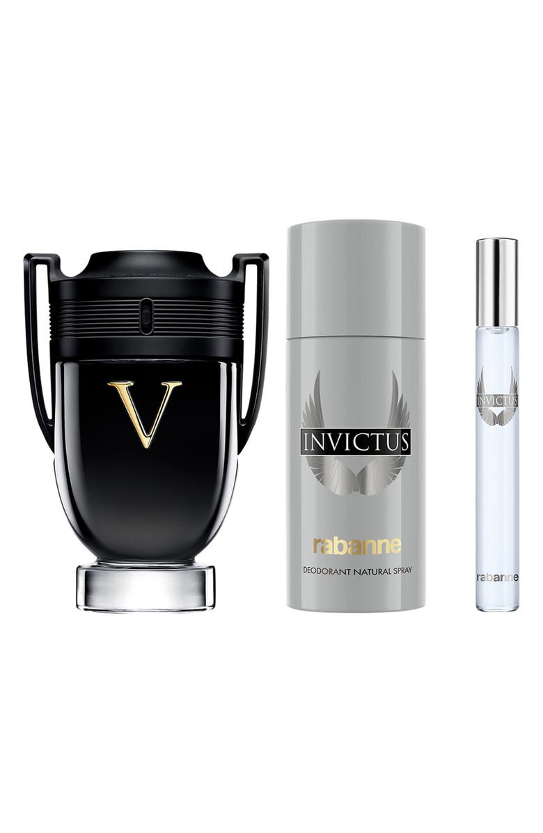 Rabanne Invictus Victory Eau de Parfum 3-Piece Gift Set $208 Value, Main, color, 