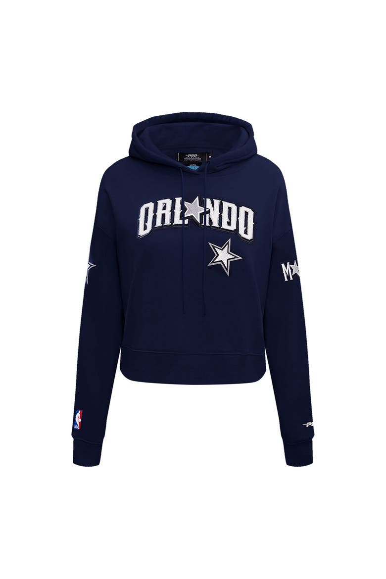 Women's Pro Standard Navy Orlando Magic 2023/24 City Edition Cropped Pullover Hoodie, Alternate, color, Navy
