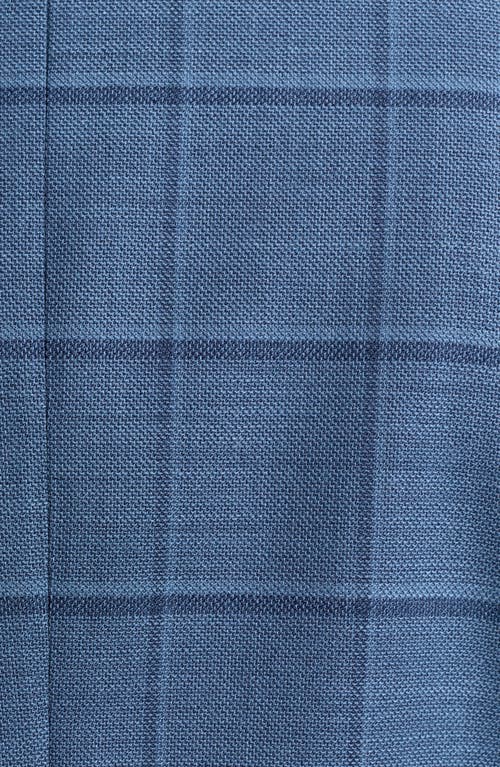 Cricketeer Windowpane Wool Blend Sport Coat In Blue