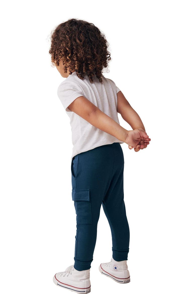 Kids' Stretch Cotton Skinny Utility Joggers, Alternate, color, BLUE