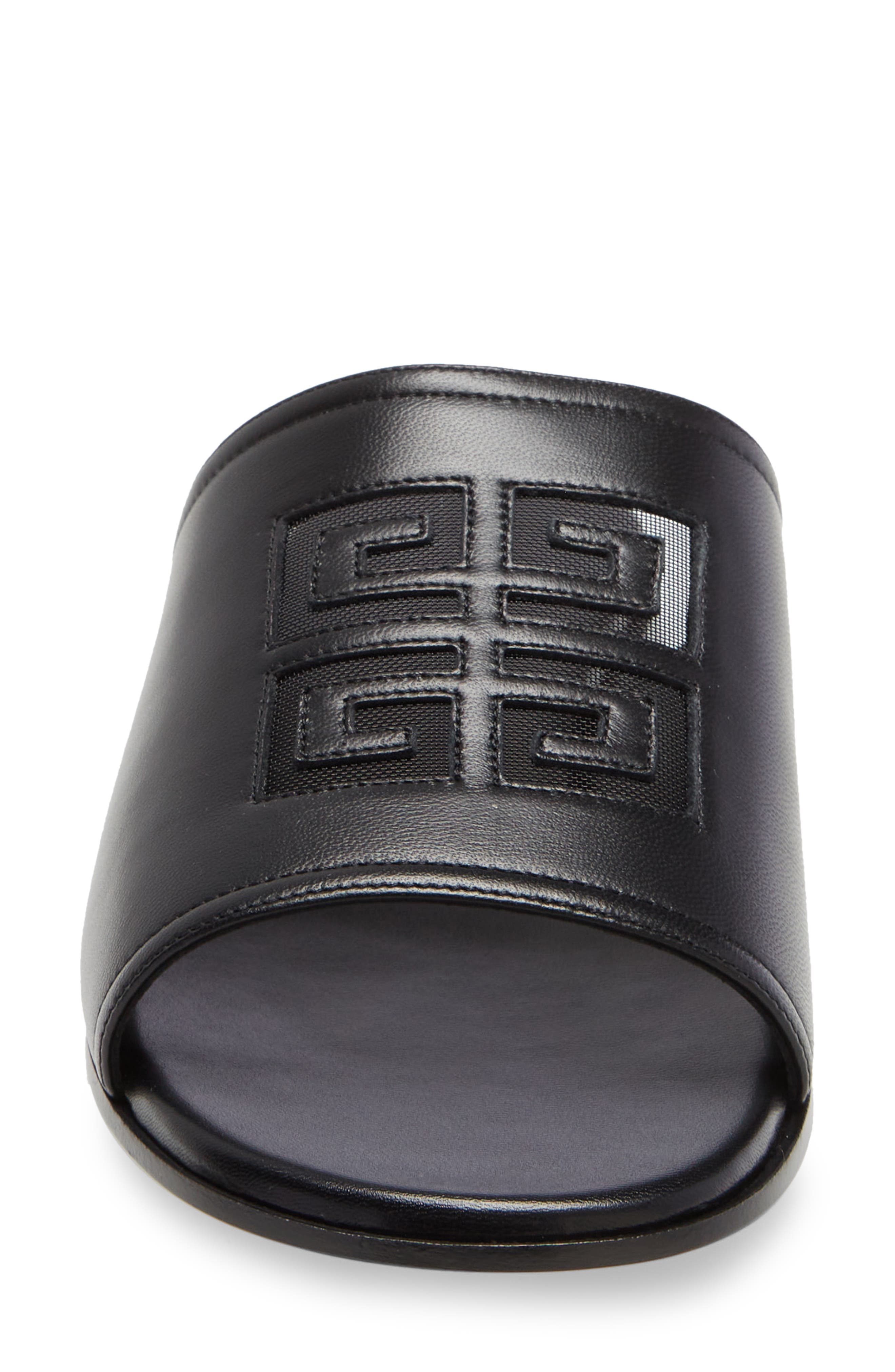 Givenchy Cutout 4G Logo Slide Sandal, Alternate, color, 