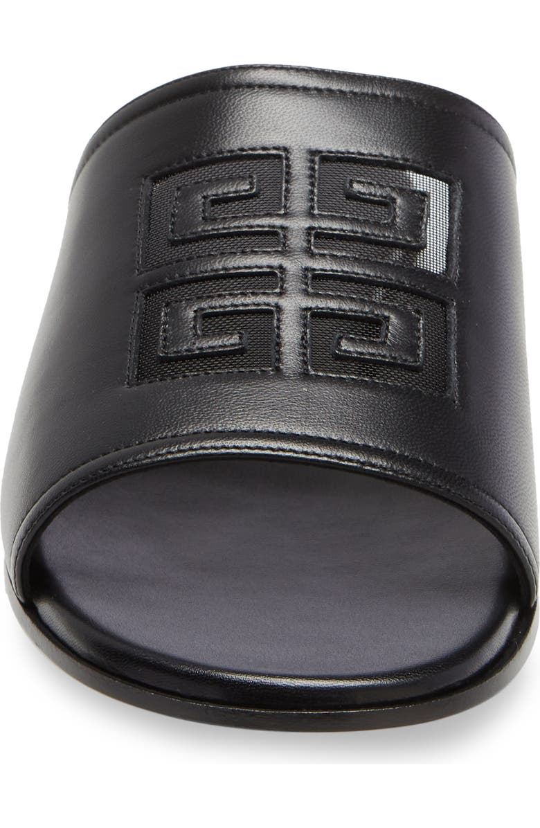 Givenchy Cutout 4G Logo Slide Sandal, Alternate, color,