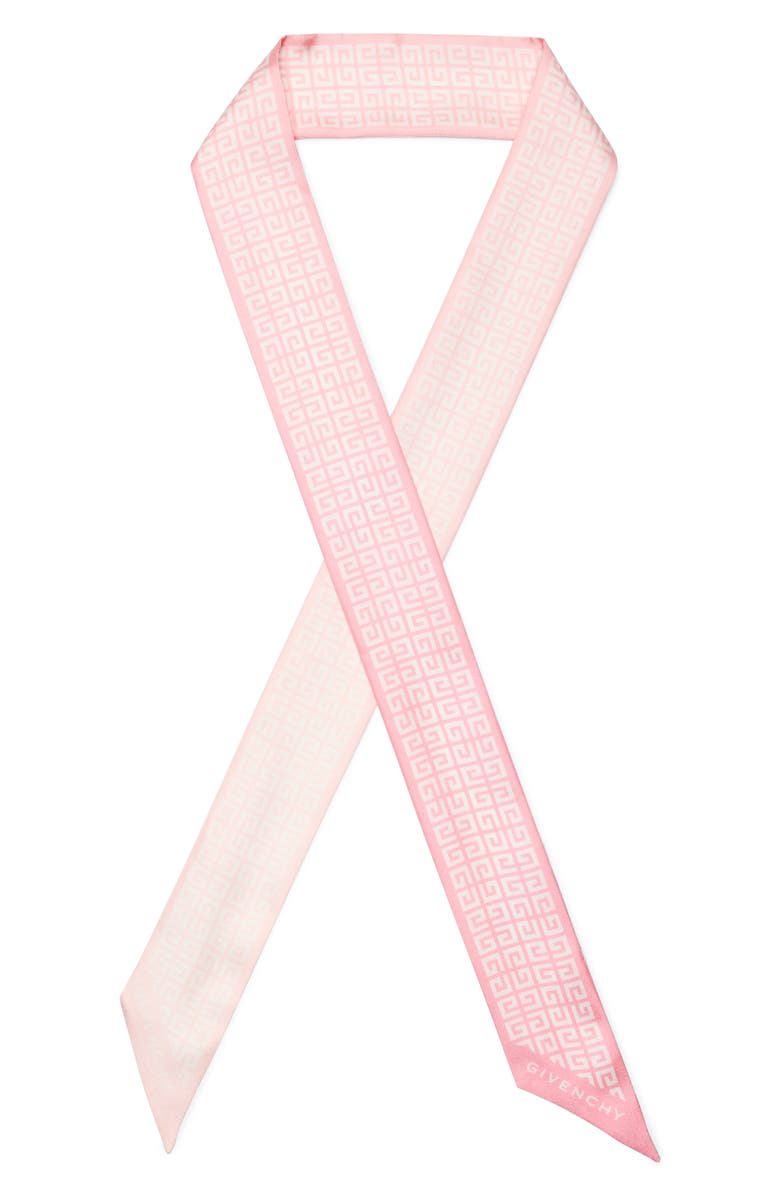 Givenchy 4G Gradient Silk Scarf, Main, color, Gradient Candy Pink