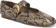 Circus NY by Sam Edelman Bella Snakeskin Embossed Mary Jane Flat