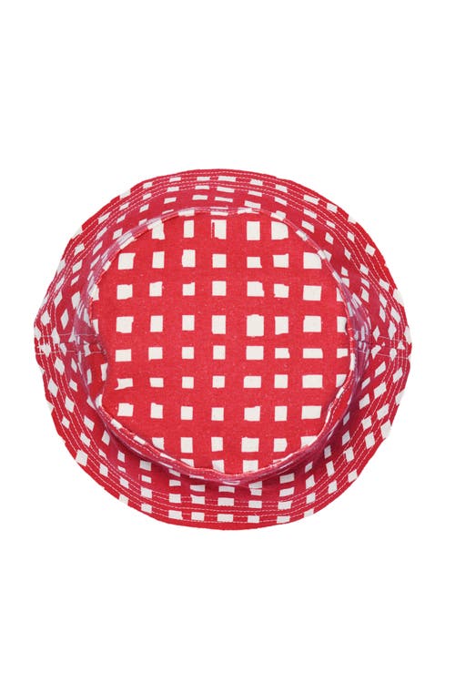Dance Happy Grid Bucket Hat