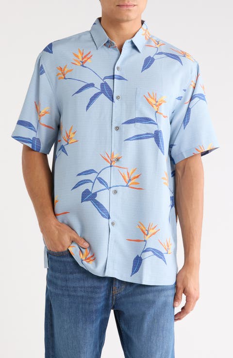 Keahi Floral Short Sleeve Button-Up Shirt