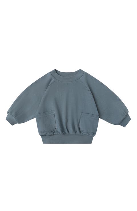Pointelle Organic Cotton Pocket Sweatshirt (Baby)