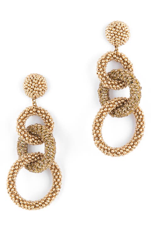 Sienna Embellished Drop Earrings