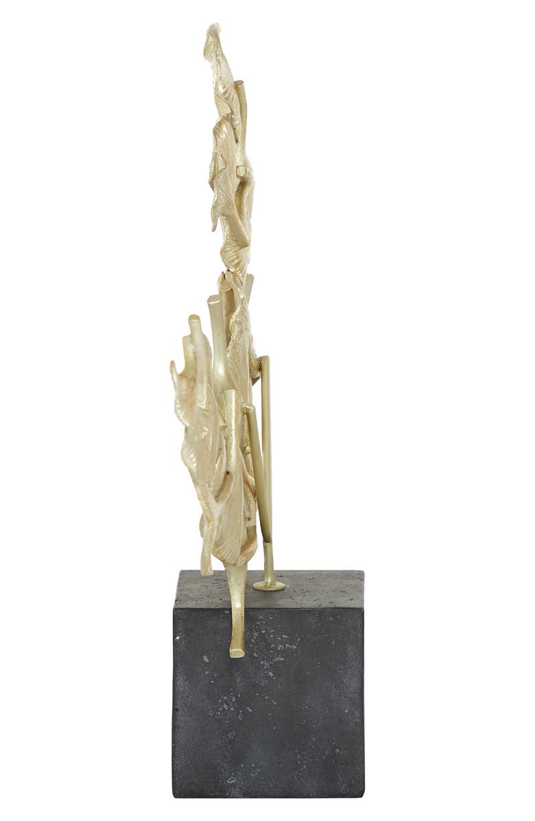 WILLOW ROW Contemporary Gold Metal Sculpture, Alternate, color,