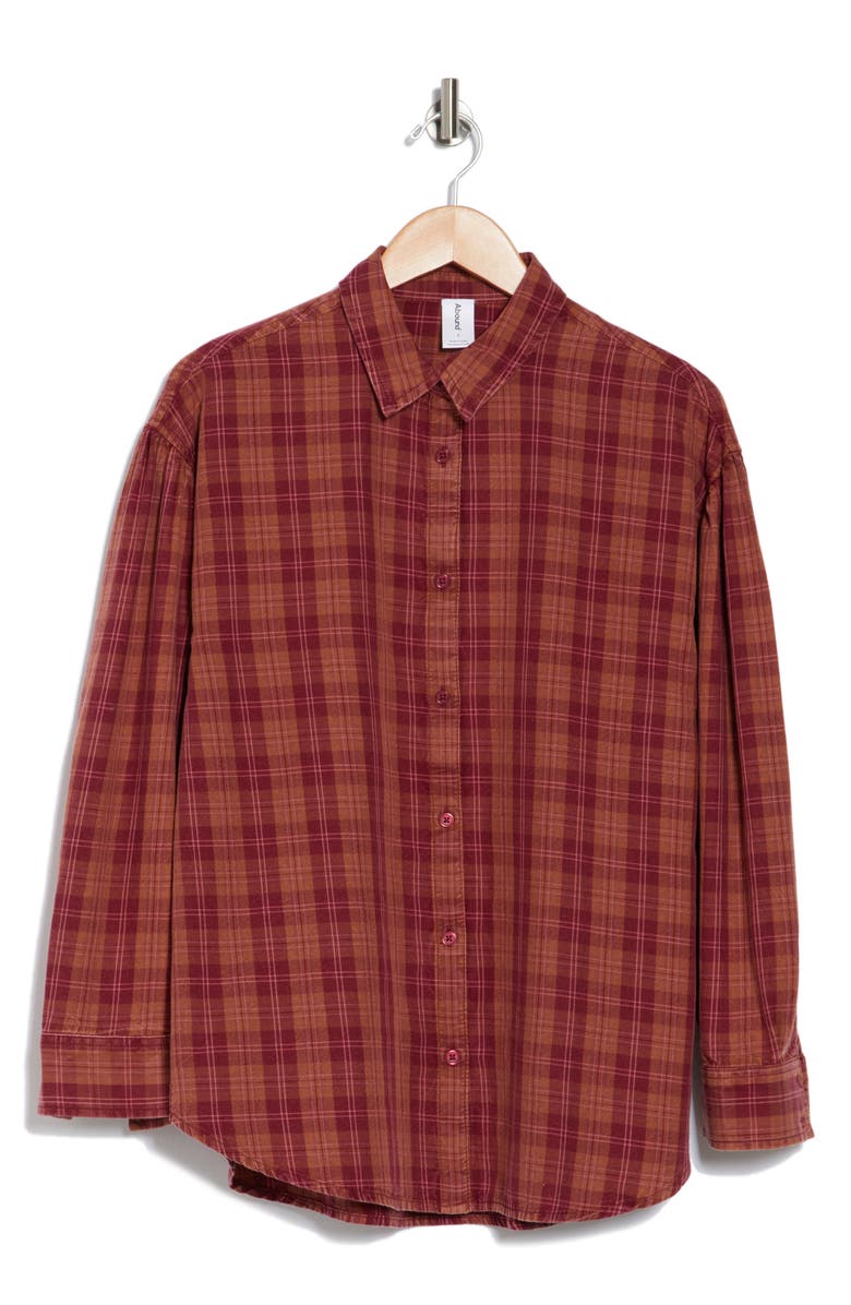 Abound Plaid Button-Up Shirt, Alternate, color,