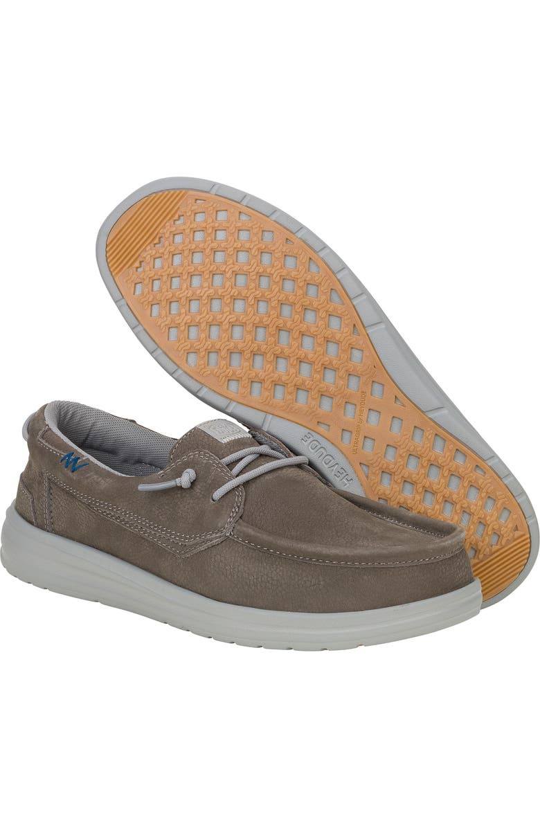 Hey Dude Welsh Grip Craft Leather Slip-On, Alternate, color, Grey