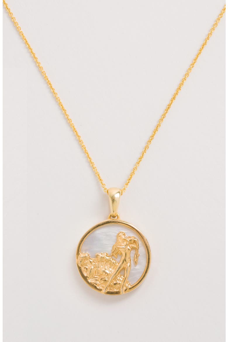 Zodiac Necklace, Alternate, color, Aquarius