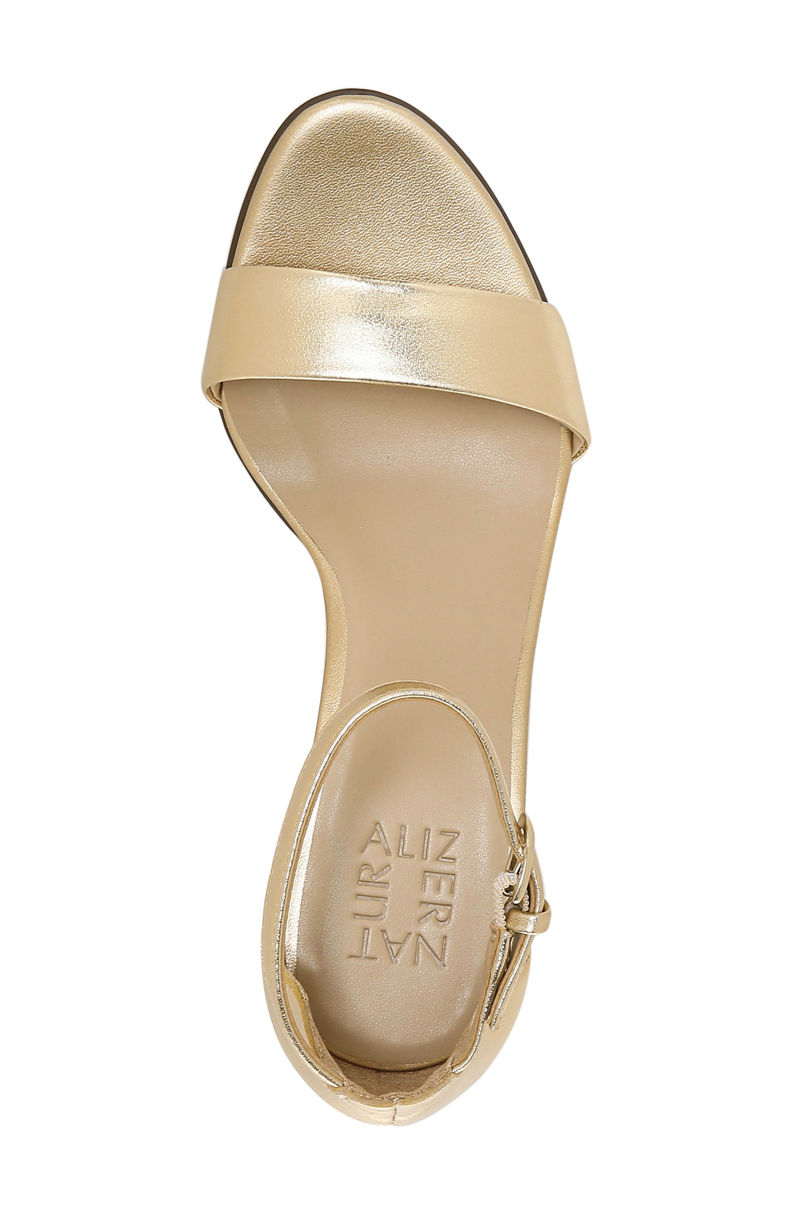 True Colors Vera Ankle Strap Sandal, Alternate, color, DARK GOLD LEATHER