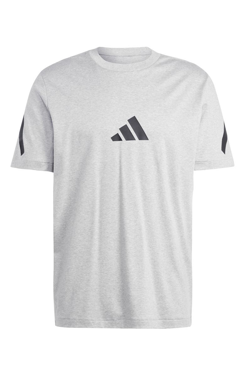 adidas Z.N.E. Cotton T-Shirt, Alternate, color, Medium Grey Heather