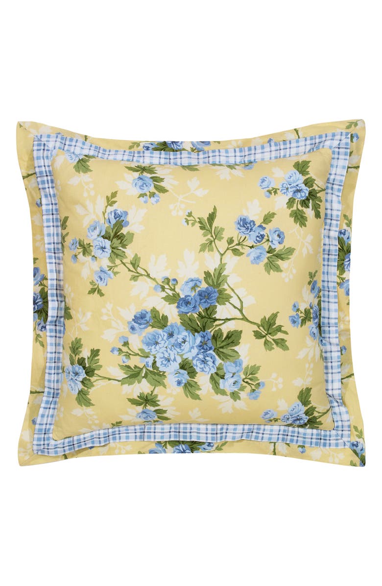 Laura Ashley Cassidy Cotton 7-Piece Duvet Set, Alternate, color, Soft Yellow