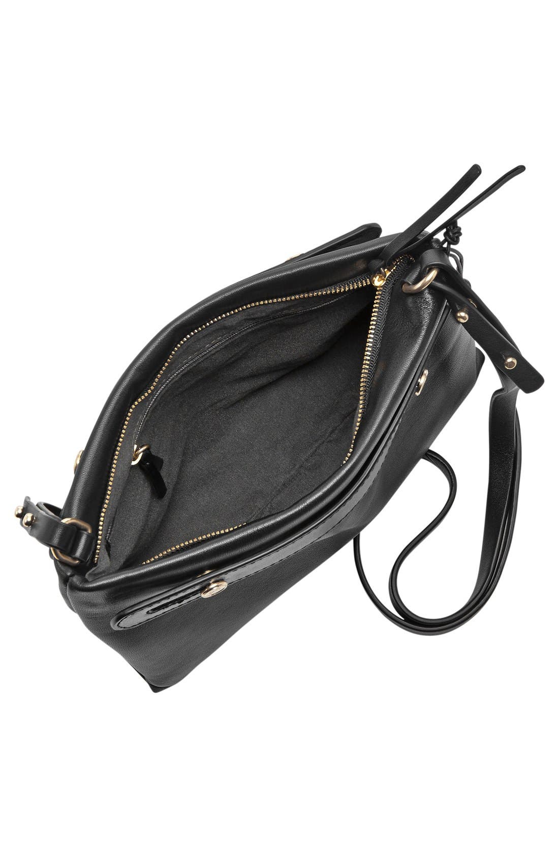 Skagen 'Mini Mikkeline' Leather Crossbody Bag, Alternate, color, 