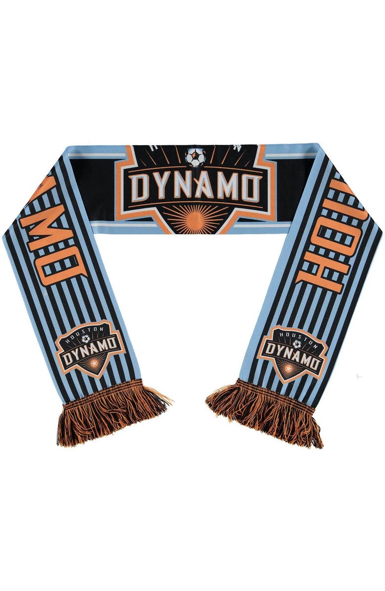 RUFFNECK SCARVES Houston Dynamo FC Horizontal Lines Scarf, Main, color, 