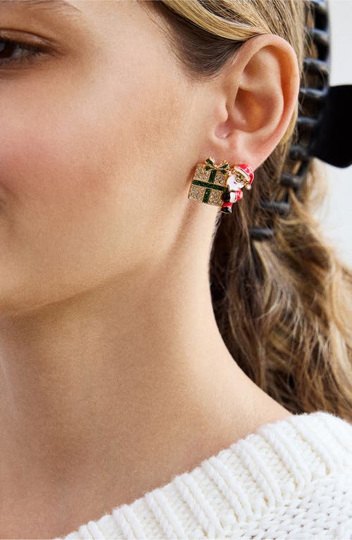 Baublebar Yule Love Crystal Stud Earrings In Gold