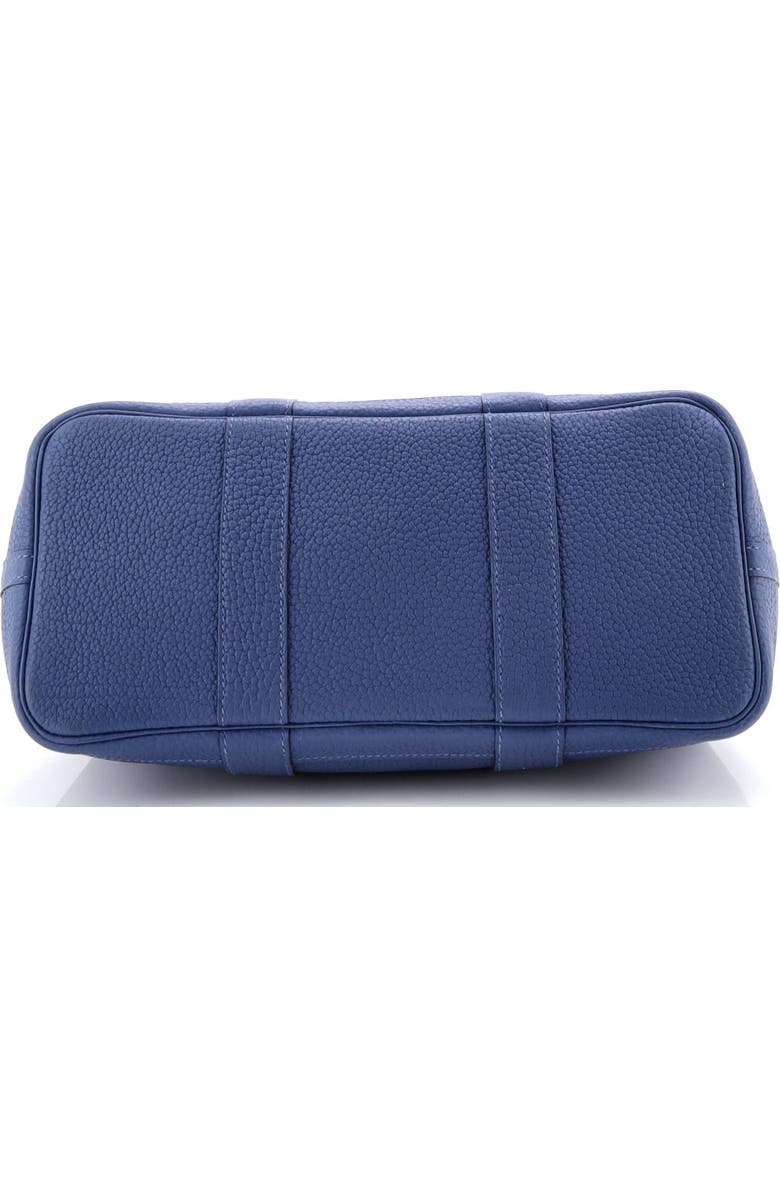 Pre-Owned Hermes Garden Party Tote Leather 30, Alternate, color, Bleu Brighton