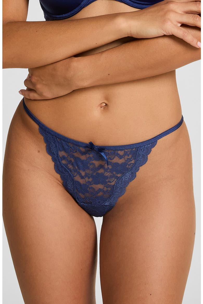 5-Pack Assorted Fashion Mesh & Lace Thongs, Alternate, color, TWILIGHT BLUE