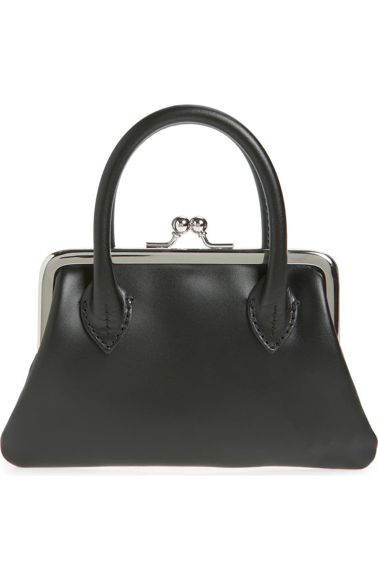 Comme des Garçons Medium Frame Top Handle Bag, Alternate, color, Black