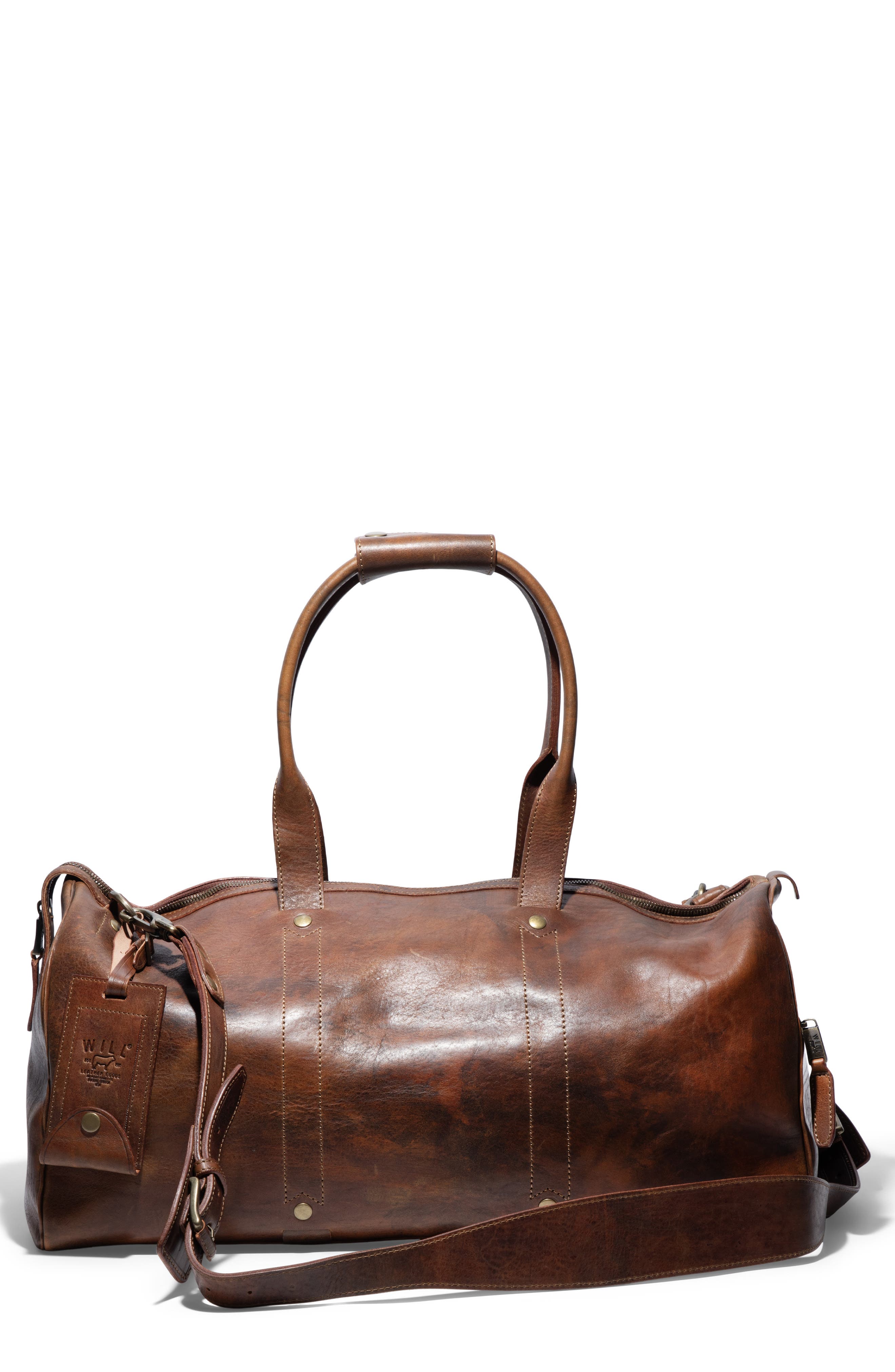 Will Leather Goods The Expeditiona Duffle Bag in Whiskey 